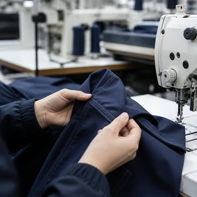In-line inspection of stitching during garment production
