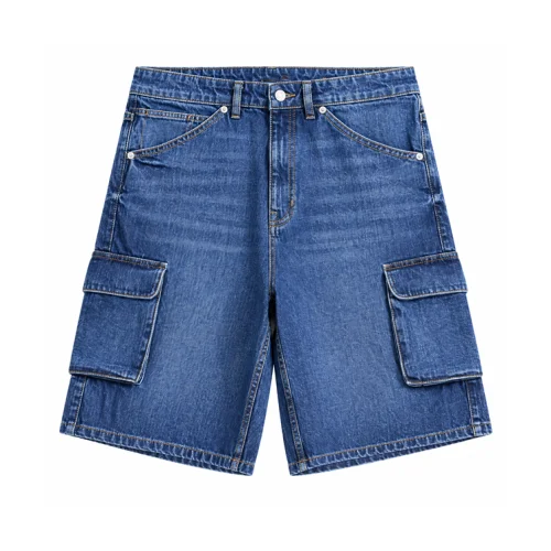 Denim Cargo Shorts - OEM workwear manufacturer Sialkot