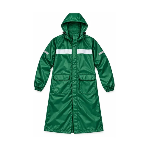 Waterproof Longline Hooded Raincoat - OEM Workwear Manufacturer