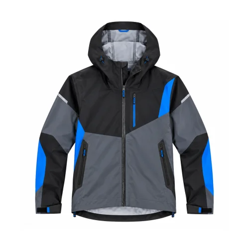Men's Waterproof Hooded Rain Jacket - OEM Workwear Manufacturer