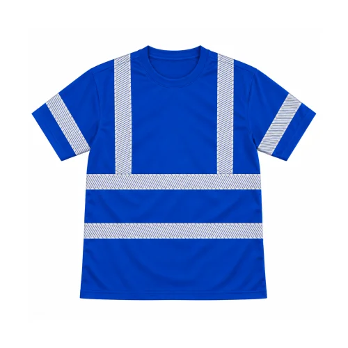 High Visibility Work T-Shirt with Reflective Stripes - OEM workwear manufacturer Sialkot