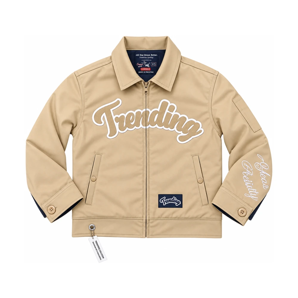 Classic Eisenhower Work Jacket in beige color