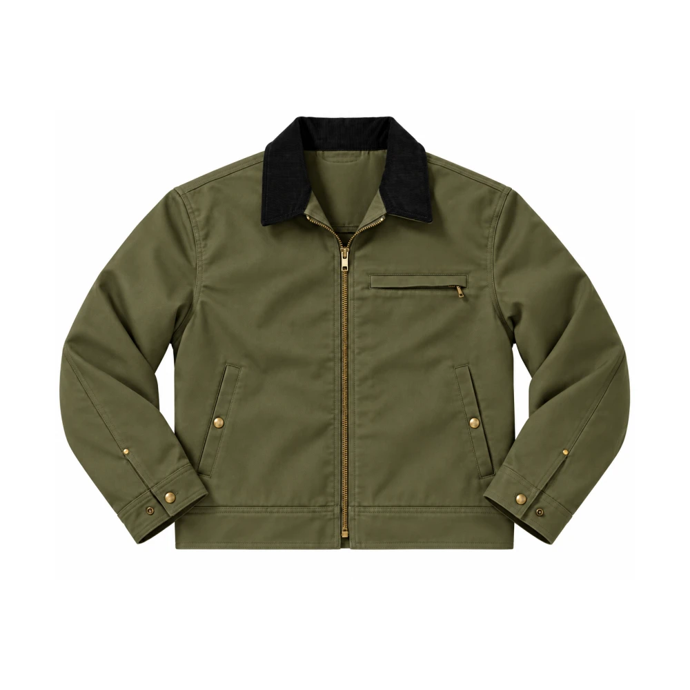 Eisenhower Work Jacket with Corduroy Collar - OEM Workwear Manufacturer